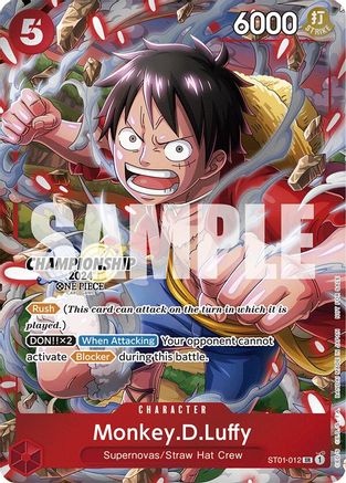 Image of Monkey.D.Luffy (CS 2024 Celebration Pack) (ST01-012) - One Piece Promotion Cards Foil